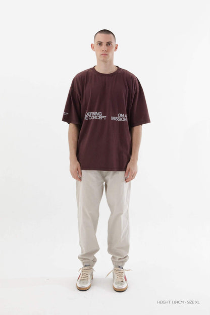 GARNET "OVERSEAS" TEE - YUXUS