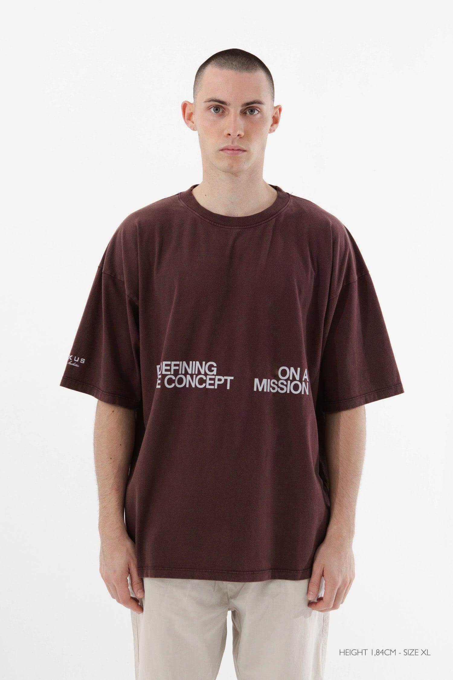 GARNET "OVERSEAS" TEE - YUXUS