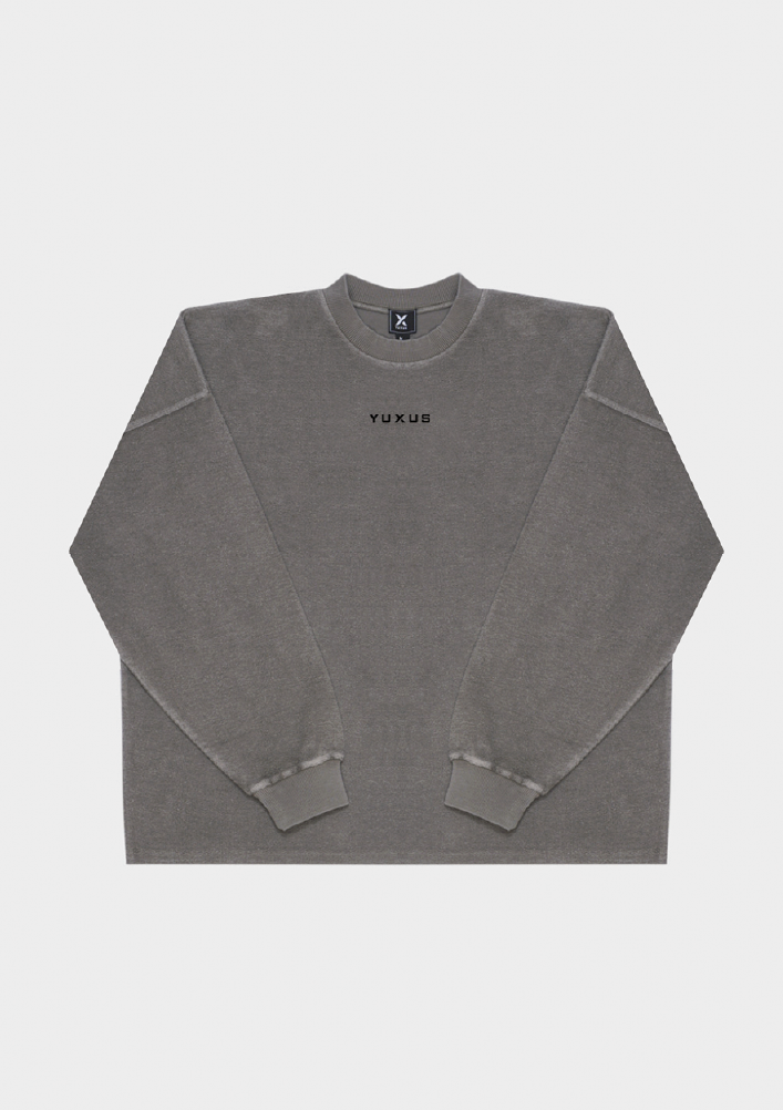 SILVER "CRONOS" REVERSE CREWNECK