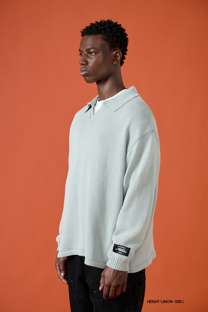 OSLO "GRAYSCALE" KNITTED POLO